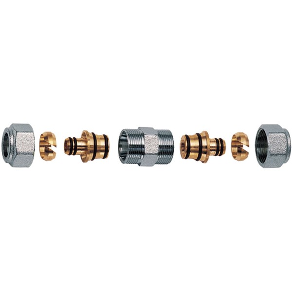 FAR Переходник FAR 1/2" с двумя концовкамидля м/п труб 16х2