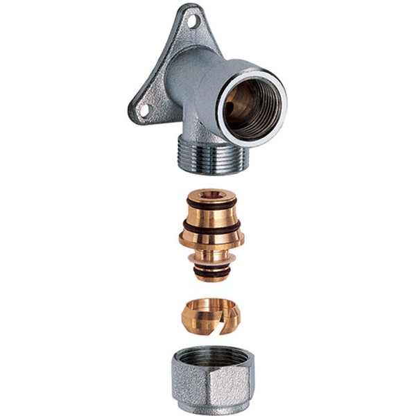 FAR Настенный угольник FAR 1/2" ВР с концовкой для м/п труб 20х2