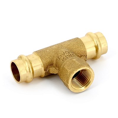IBP Тройник В пресс IBP 18 х 1/2" х 18 бронза