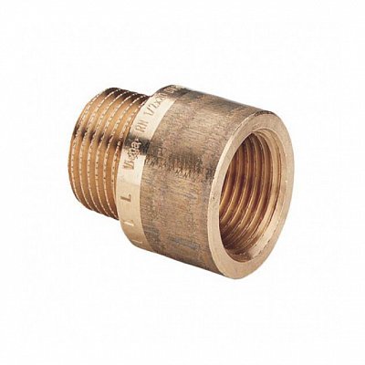 Viega Переходник круглый Viega НВ 3/8" x 1/2" бронза