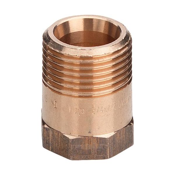 Viega Ниппель-переход ВН Viega 1" x 3/4" бронза