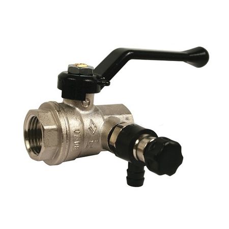 Bugatti Кран шаровой полнопроходной Bugatti Oregon 330 - 1/2" (ВР/ВР, PN64, с дренажем, ручка-рычаг)