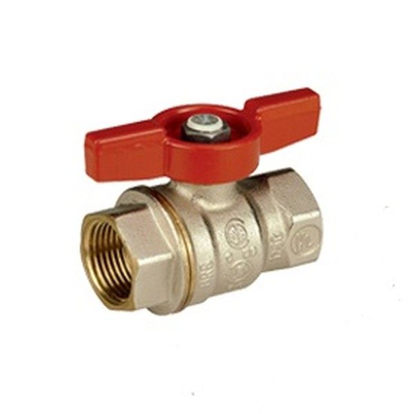 Giacomini Кран шаровой никелированный Giacomini R911, DADO, 1/2", ВВ, бабочка