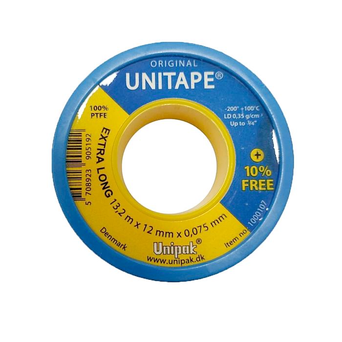 UNIPAK Фум-лента UNITAPE 13,2 м х 12 мм х 0,075 мм